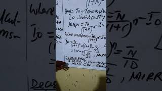 Formula for Modified IRR