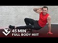 45 Minute Full Body HIIT Workout with Dumbbells - 45 Min HIIT Home Workout with Weights