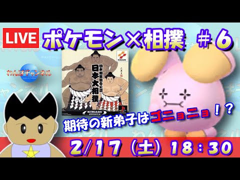 【ポケモン×相撲】期待の新弟子はゴニョニョ！？かなりの素質があるらしい！！#6【日本大相撲協會公認 日本大相撲】【レトロゲーム】