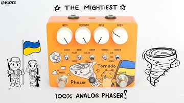 Drunk Beaver Tornado Phaser DEMO | Two channel 100% analog OTA phaser & vibrato pedal | 2 vs 4 stage