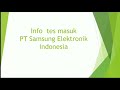 Psikotes PT Samsung Elektronik Indonesia