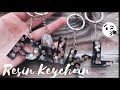 Resin Letter Keychains