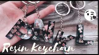 Resin Letter Keychains