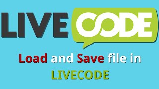 Livecode - Load and save file