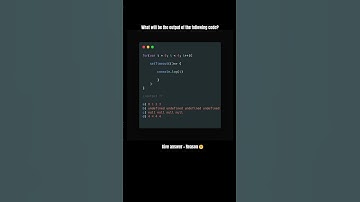 SetTimeout in JavaScript ! #setTimeout #javascript #ytshorts #jsshorts #output #loop