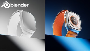 Apple Watch Ultra Lighting in Blender 3D | Product Visualization | Timelapse