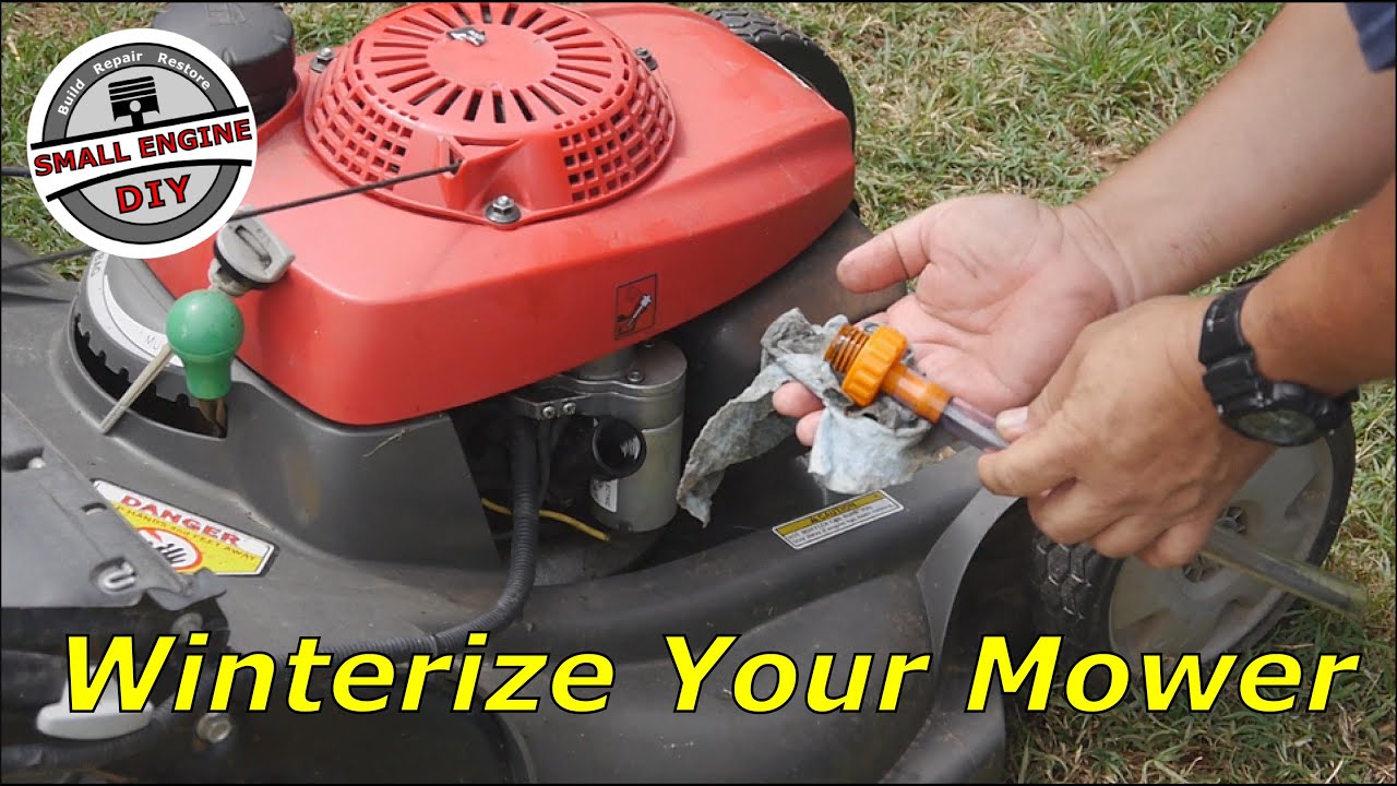 Winterize Your Lawn Mower - YouTube