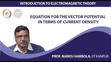 Equation for the vector potential in terms of current density