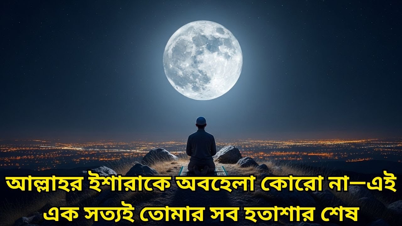 আল্লাহর ইশারাকে অবহেলা কোরো না—এই এক সত্যই তোমার সব হতাশার শেষ।