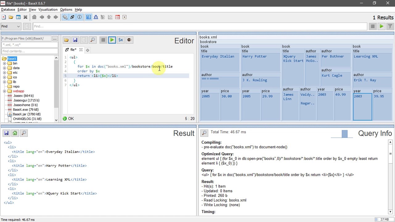 Basex Xml Tutorial