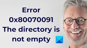 Error 0x80070091 The directory is not empty