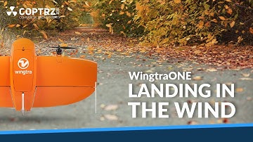 WingtraOne landing in the wind