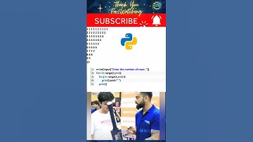 Python Patterns #meamsvideo #viratkohli #viratians #patterns #trending #viralshorts #codingmadeeasy
