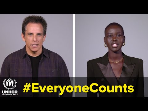 Ben Stiller meets supermodel and former refugee Adut Akech | #EveryoneCounts