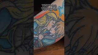 ASMR TATTOO TRACING #asmr #relax #shorts #tattoo