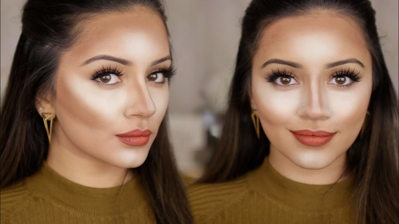 My Current Powder Contour & Highlight Routine - YouTube