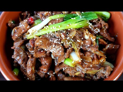 شرحات اللحم على الطريقة التشاينيز الصينية اللذيذة مع سر طراوة اللحمة طعمه لا يقاوم اطيب من المطاعم😋