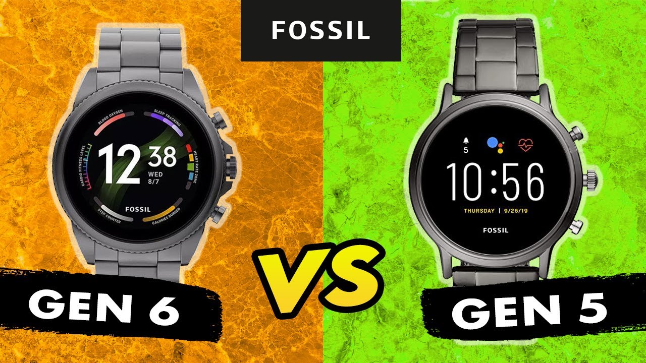 Fossil Gen 6 vs Gen 5 Smartwatch : 5 Differences Explained - YouTube