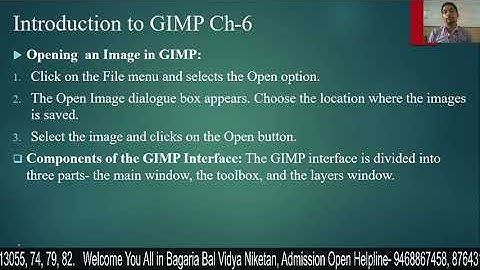 Class VI Computer : Introduction to GIMP-2 (Ch- 6)