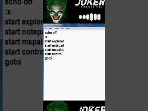 create a virus for Notepad prank on the computer #viral #trending