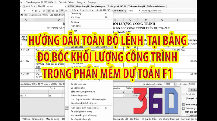 Hướng dẫn sử dụng phần mềm f1