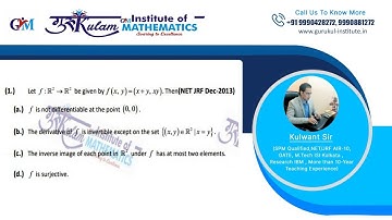 Question 1 | Real Analysis | NET/JRF Dec 2013