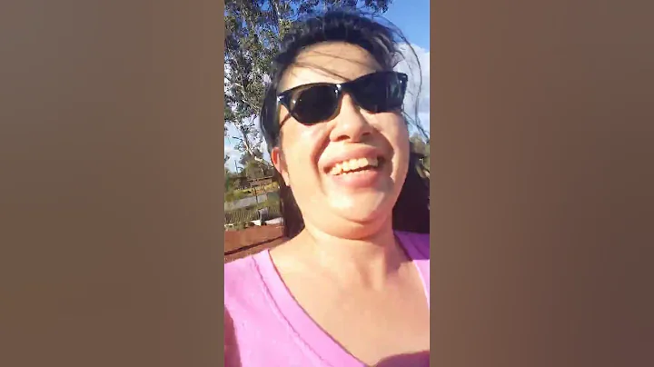 Vickie has a go on the flying fox