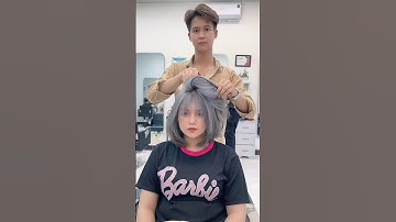 Nhuộm tóc màu nâu khói đẹp nhất #shorts