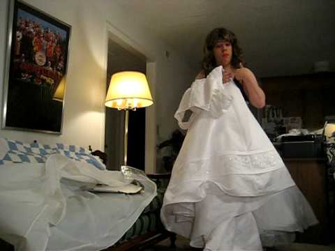 transvestite wedding dress