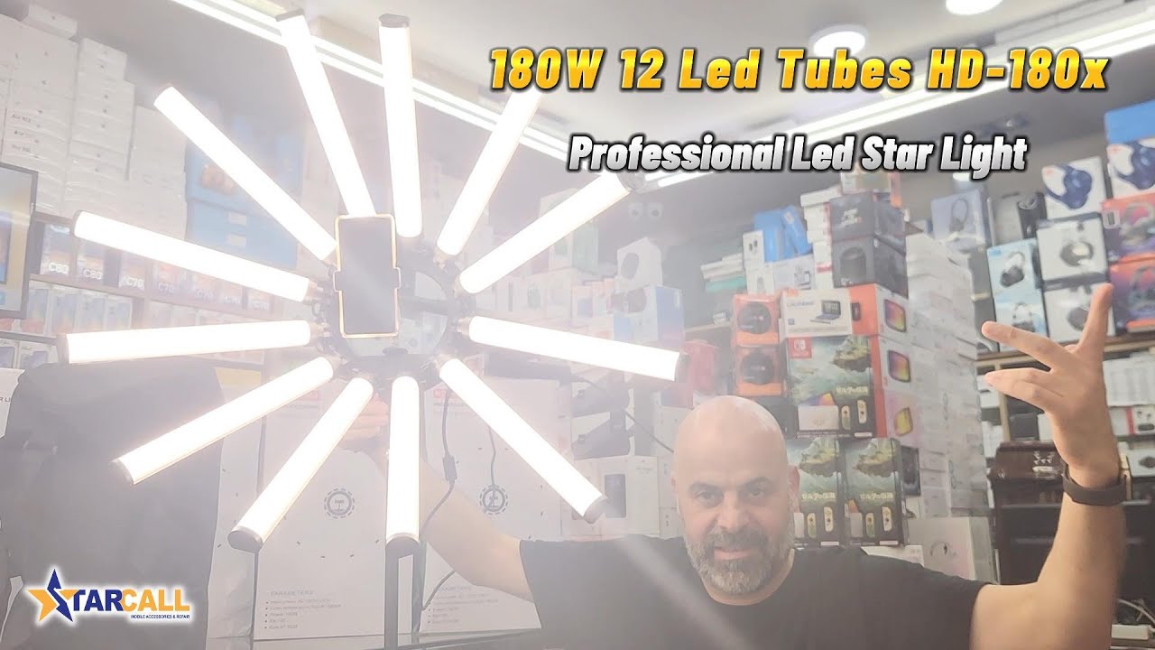 Professional Led Star Light 180W HD 180X 12 Led Tubes #najemstarcall ...