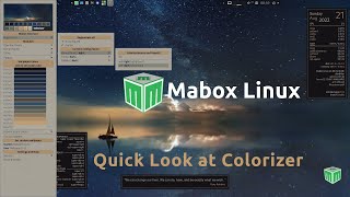 Mabox 22.08 — Встречаем Colorizer