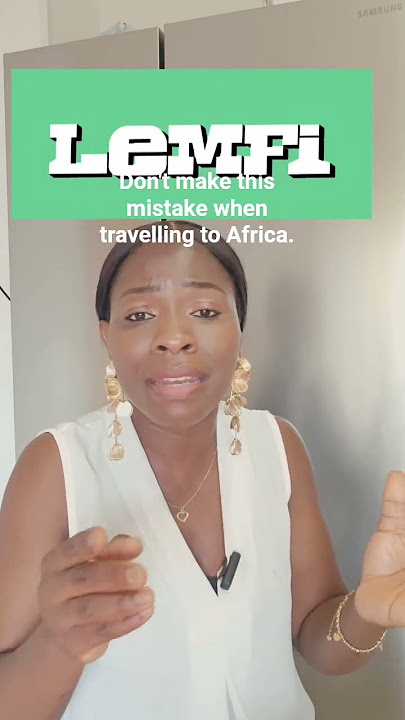 Don't make this mistake when travelling to Africa. I made the mistake and I regretted it.