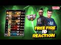 FREE FIRE ID REACTION ? BR RANK AND CS RANK GAME PLYE || LIVE STREM J1K YT