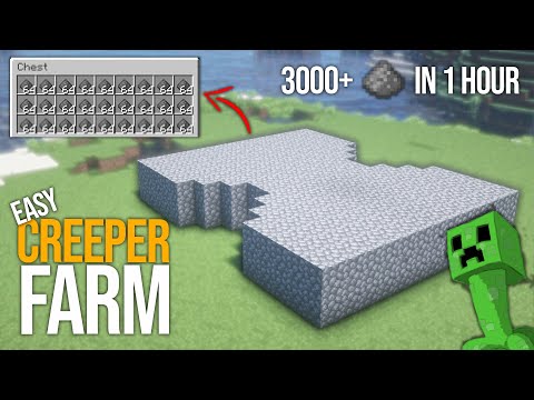 Minecraft Creeper Farm | 3000+ Per Hour Gunpowder Java Farm