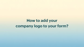 How to add a logo to your form header | Zoho Forms