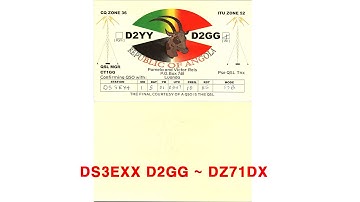 DS3EXX QSL CARD (D2GG - DZ71DX)