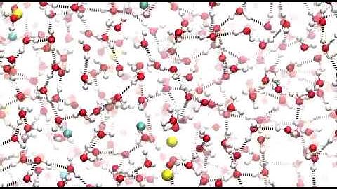 Molecular Dynamics simulation of Sodium Chloride in Water