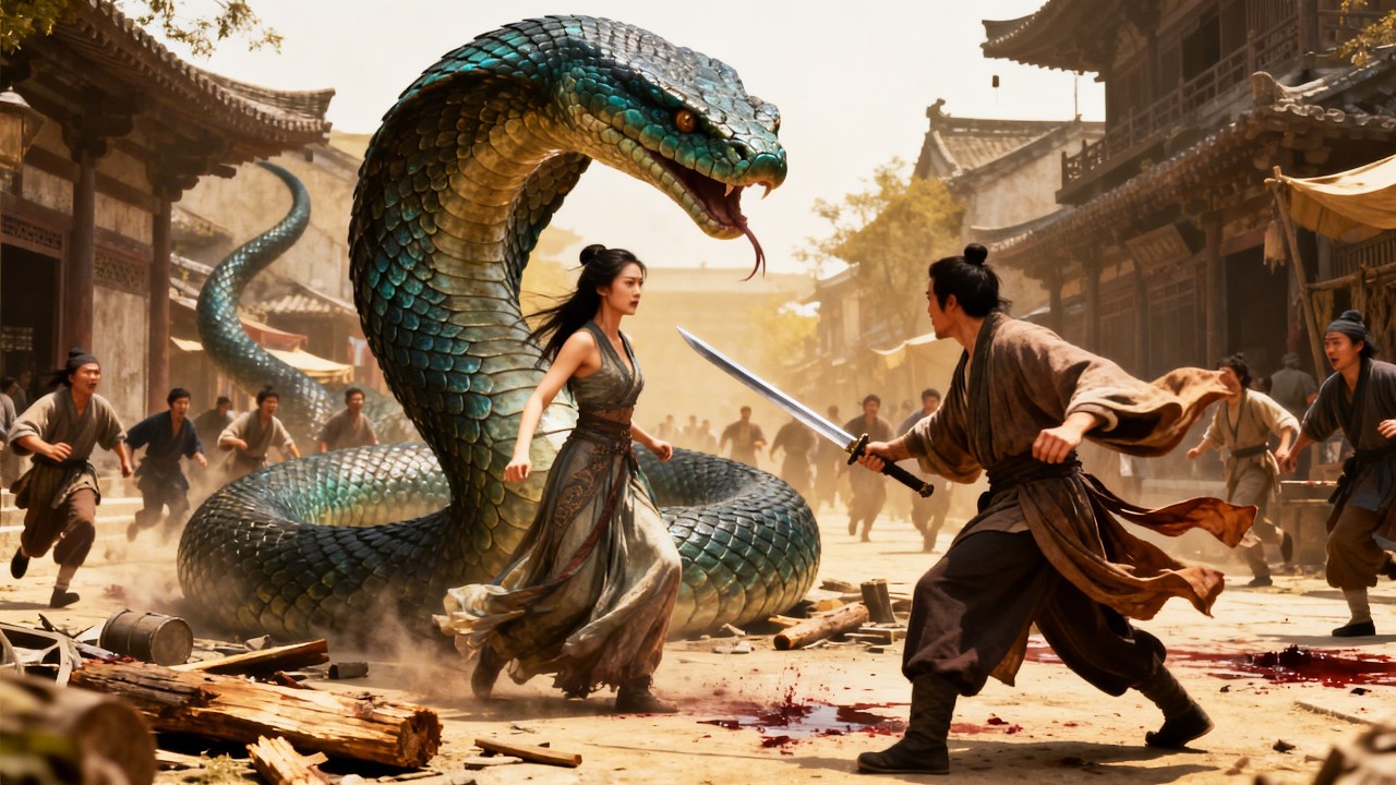 孟婆真身竟是上古巨蛇，男人布局二十年来索命，血海大战一触即发！#movie#惊悚#巨蛇#中国电影