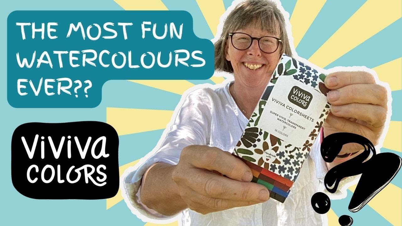 The most fun watercolours ever??? - review of Viviva colorsheets