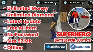 Download superhero battle for justice mod apk terbaru 2023 unlimited money and diamond screenshot 2