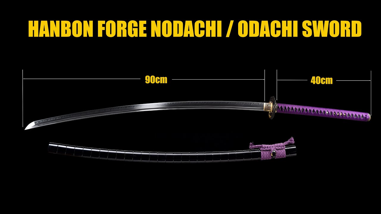 Handmade Python-Themed ODACHI Sword | Clay-Tempered Shinogi-Zukuri