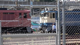 2020/09/30 JR East: Coupling Training by EF81 81 & EF65 1115 at Tabata Depot
