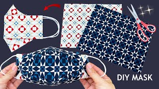 New Style 2 In 1 Diy 3D Face Mask No Fog On Glasses Very Easy Pattern Sewing Tutorial Mask Ideas