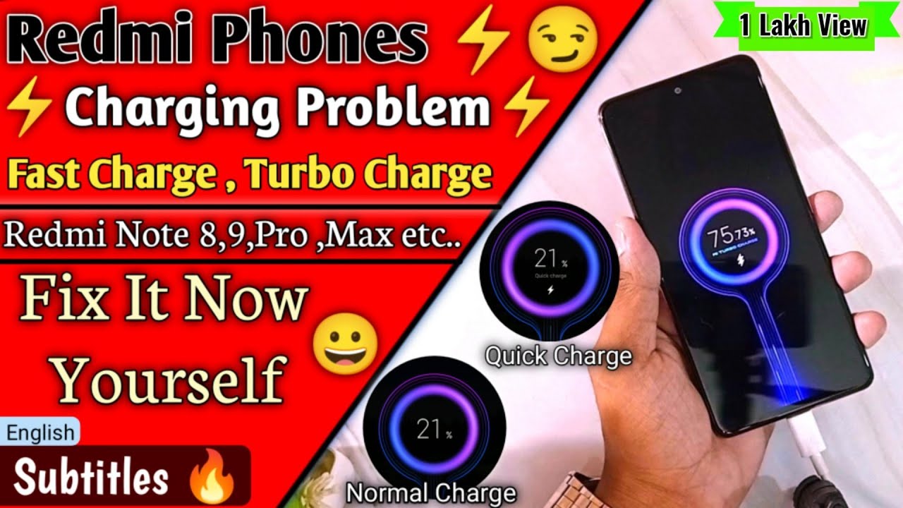 Fast Charging Problem In Redmi Phone | How To Fix Charging Problem  | Quick Charge | Turbo Charge 🔥