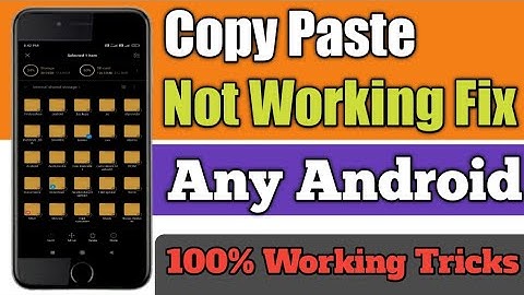 android copy paste not working problem solved || copy paste not working problem solve ||