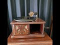 東海林 太郎 ♪赤城の子守唄♪ 1934年 80rpm record. Nipponophone Eufon (ニッポノホン ユーホン) phonograph (蓄音機)