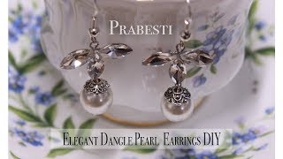 Elegant Dangle Pearl Earrings DIY