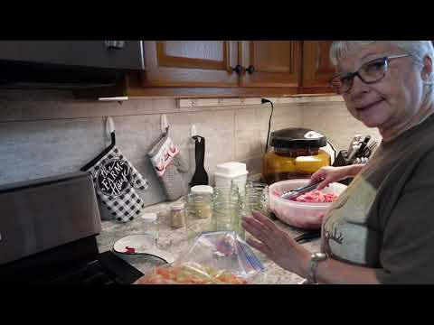 Canning Pork Butt and putting meals on the pantry shelf!