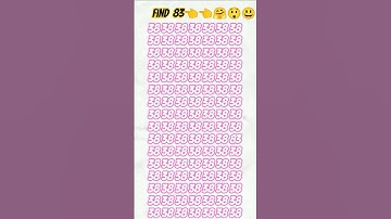 find the odd number 83 👈👀#iQtest #iQlavel #study #maths #army