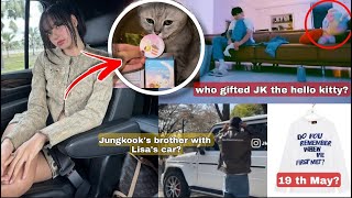 Jungkook's brother with Lisa's car?!😯